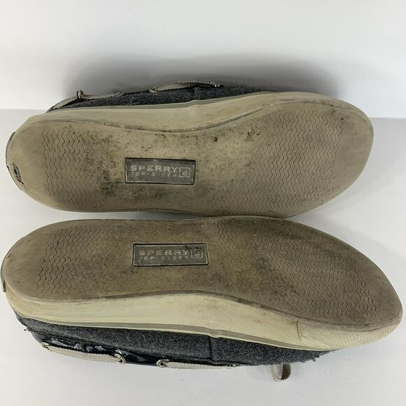 Sperry Top Sider Boat Shoes Slip On Gray Summer Preppy Spring Outdoor Size 5.5 M - Picture 9 of 11